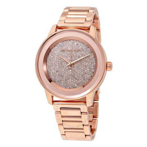 Michael Kors Kinley Pave Rose Dial Ladies Watch  